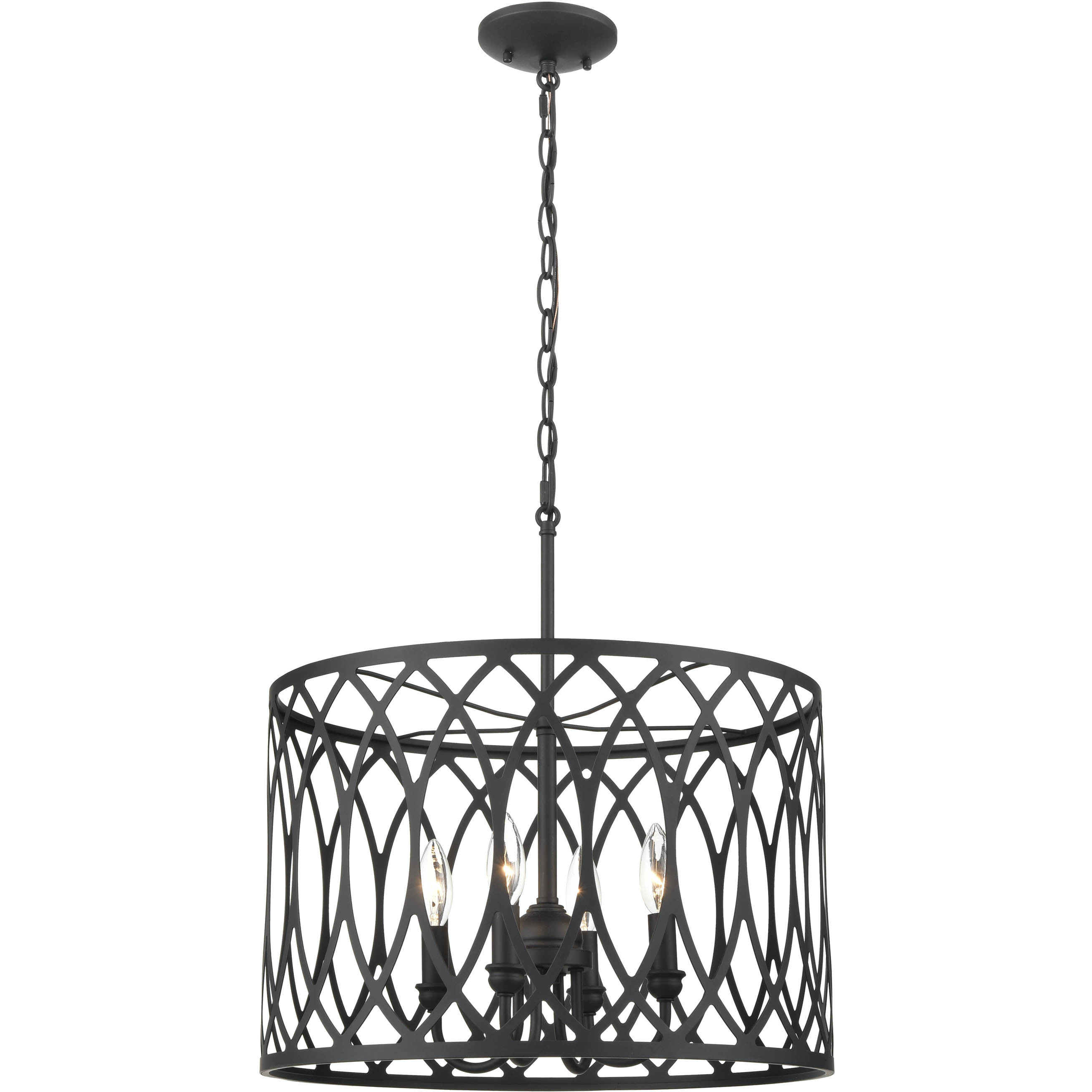 Arelyn 4 Light 18 inch Matte Black Pendant Ceiling Light